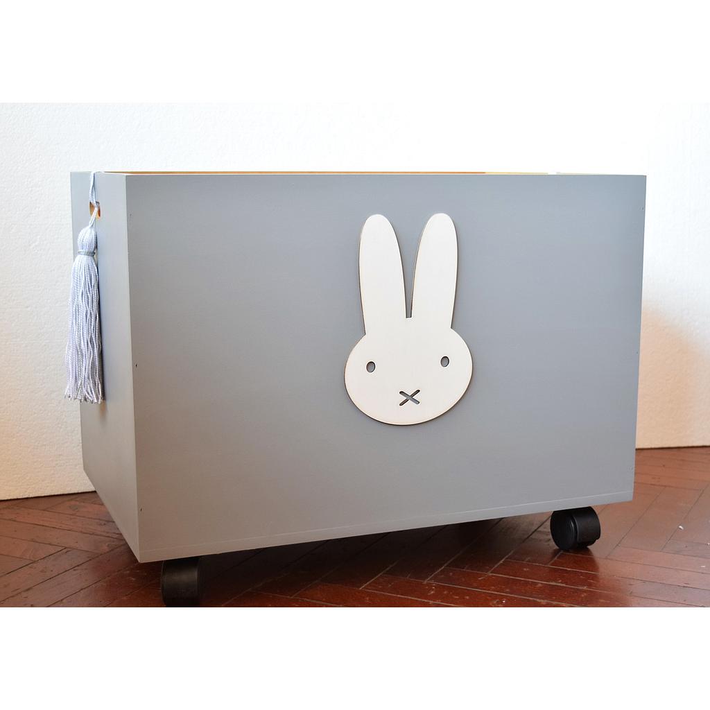 Cajon Juguetero gris y blanco