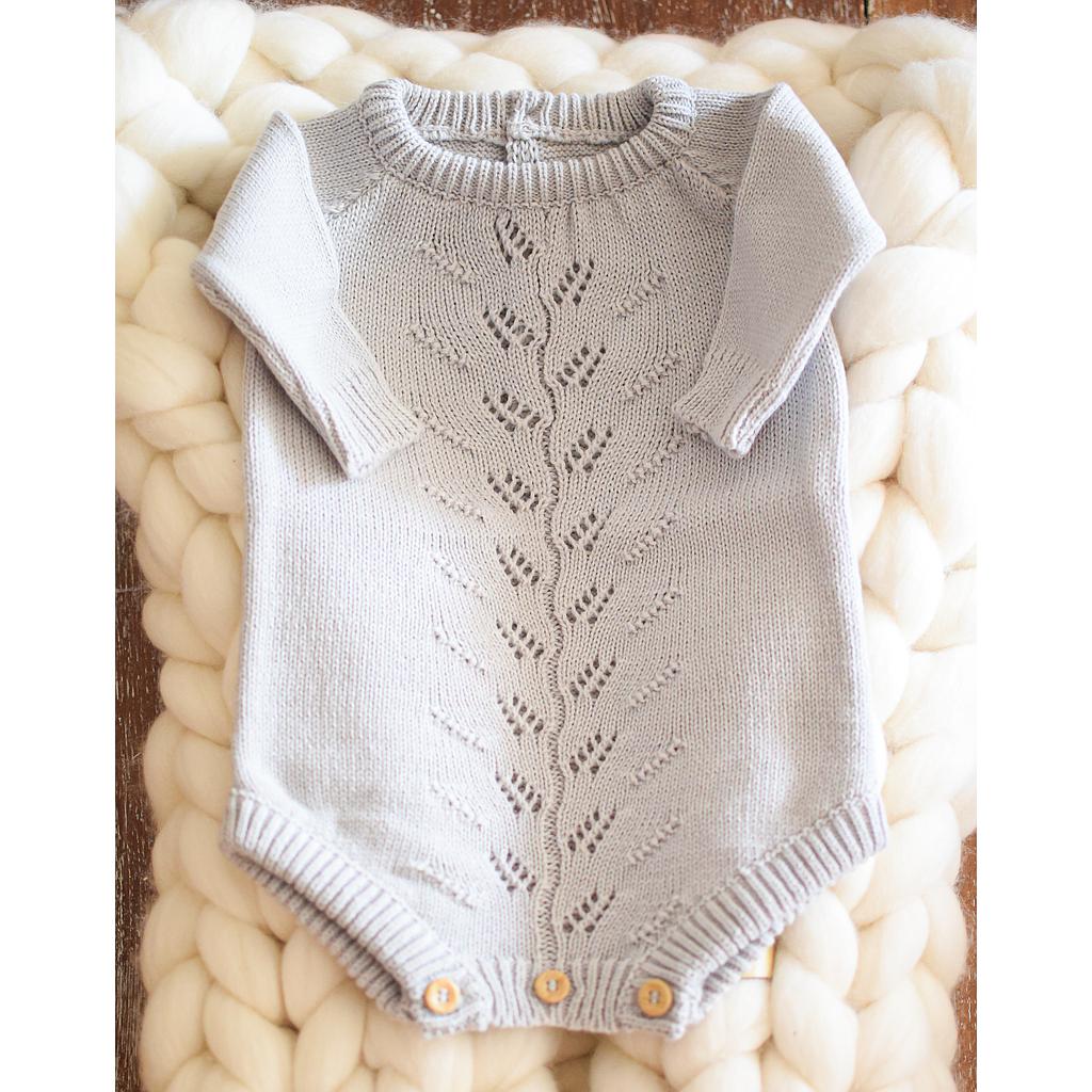 Bodie VERONA en dralon. Color gris. Talle 3 meses
