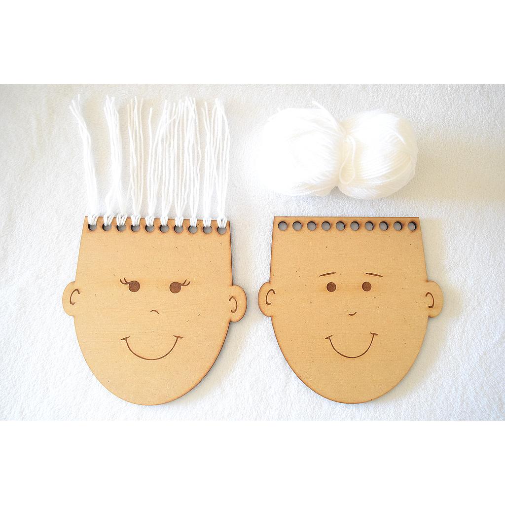 Caras para enhebrar cabello. Precio por unidad