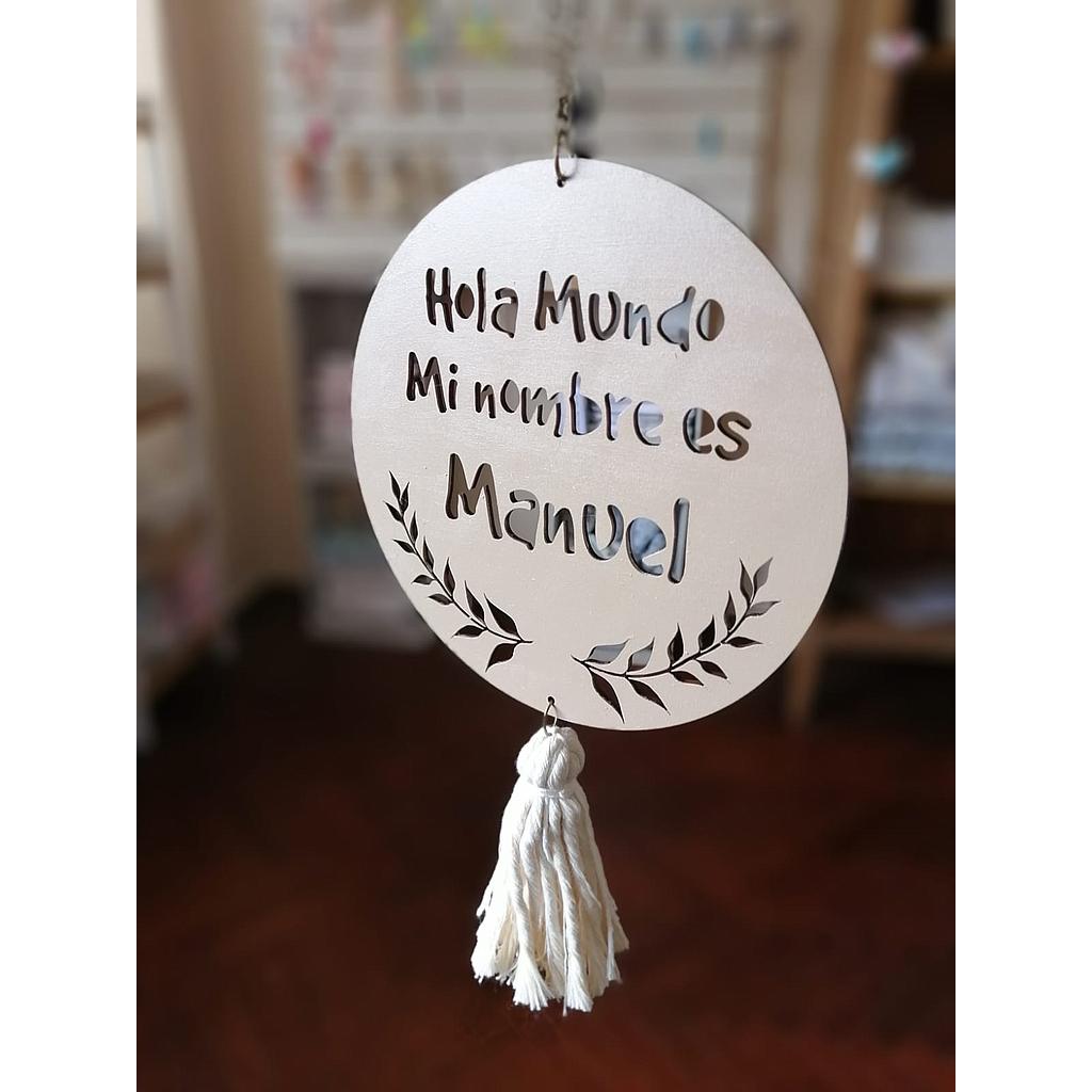 Cartel HOLA MUNDO 