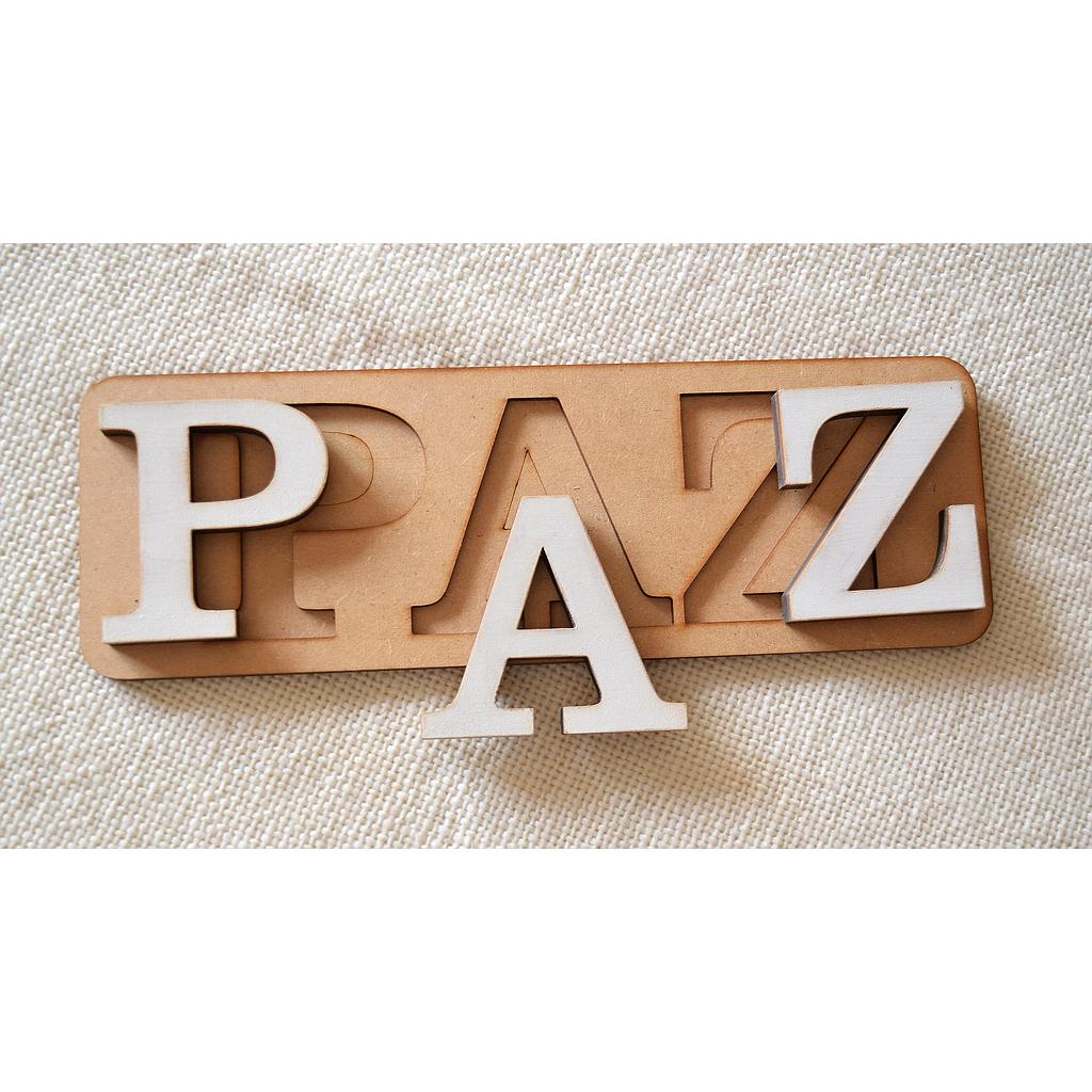 Nombre pintado para encastrar y decorar 